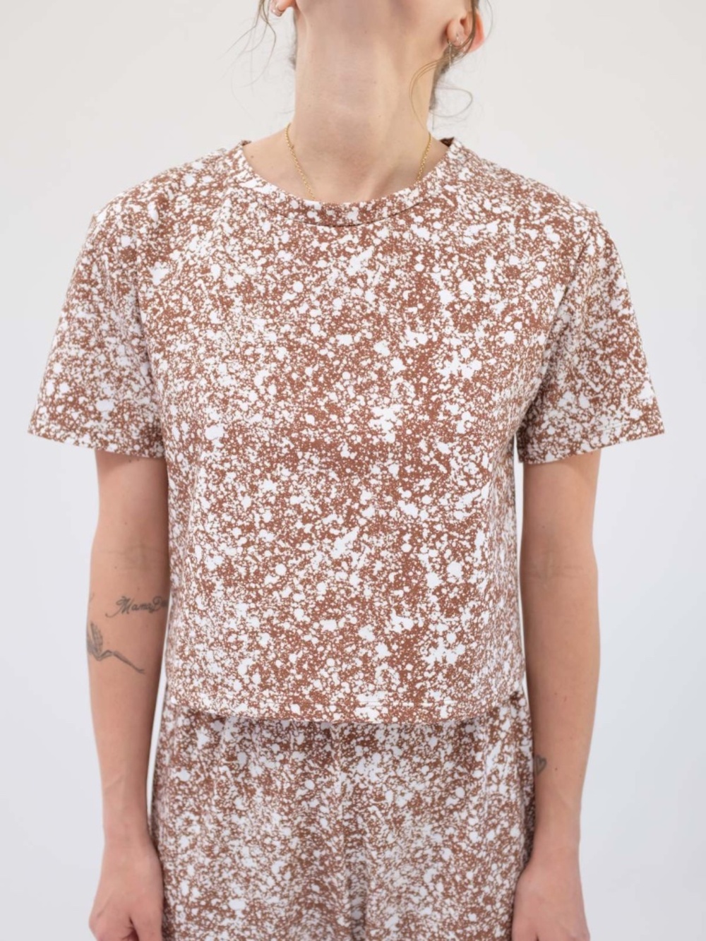Beklina T-Shirt Splatter Cocoa S/M
